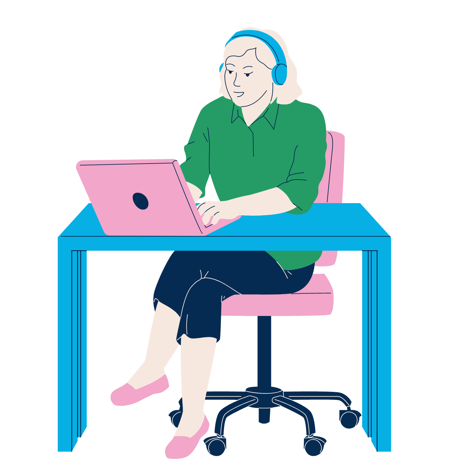 woman laptop graphic woman laptop graphic
